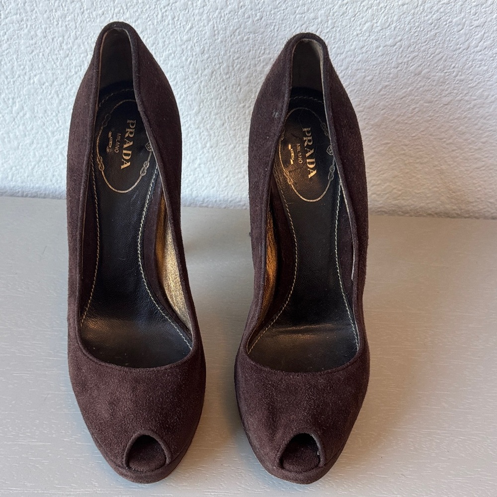 Authentic Prada Suede heels